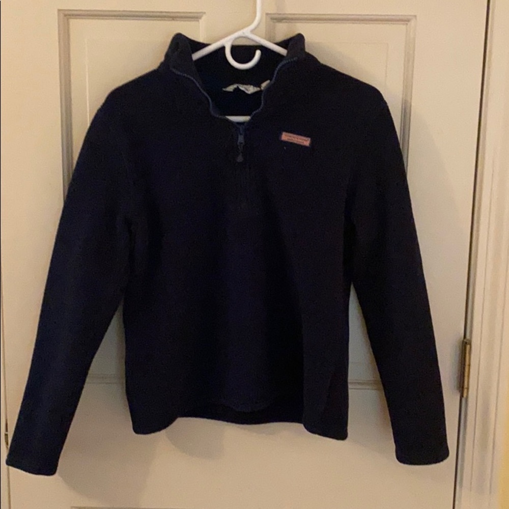 Navy Quarter zip
